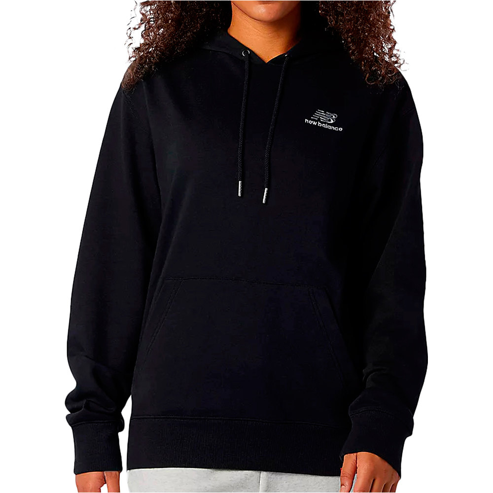 New Balance sudadera hombre New Balance NB Essentials Embriodered Hoodie vista frontal New Balance sudadera hombre New Balance NB Essentials Embriodered Hoodie vista frontal