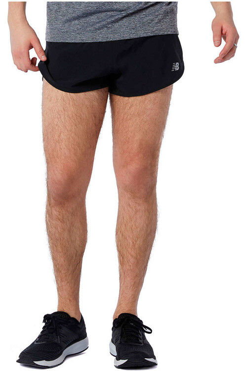 NEW BALANCE IMPACT RUN 3 INCH SPLIT SHORT negro