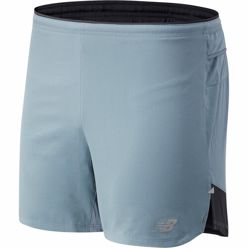 NEW BALANCE IMPACT RUN 5 INCH SHORT gris