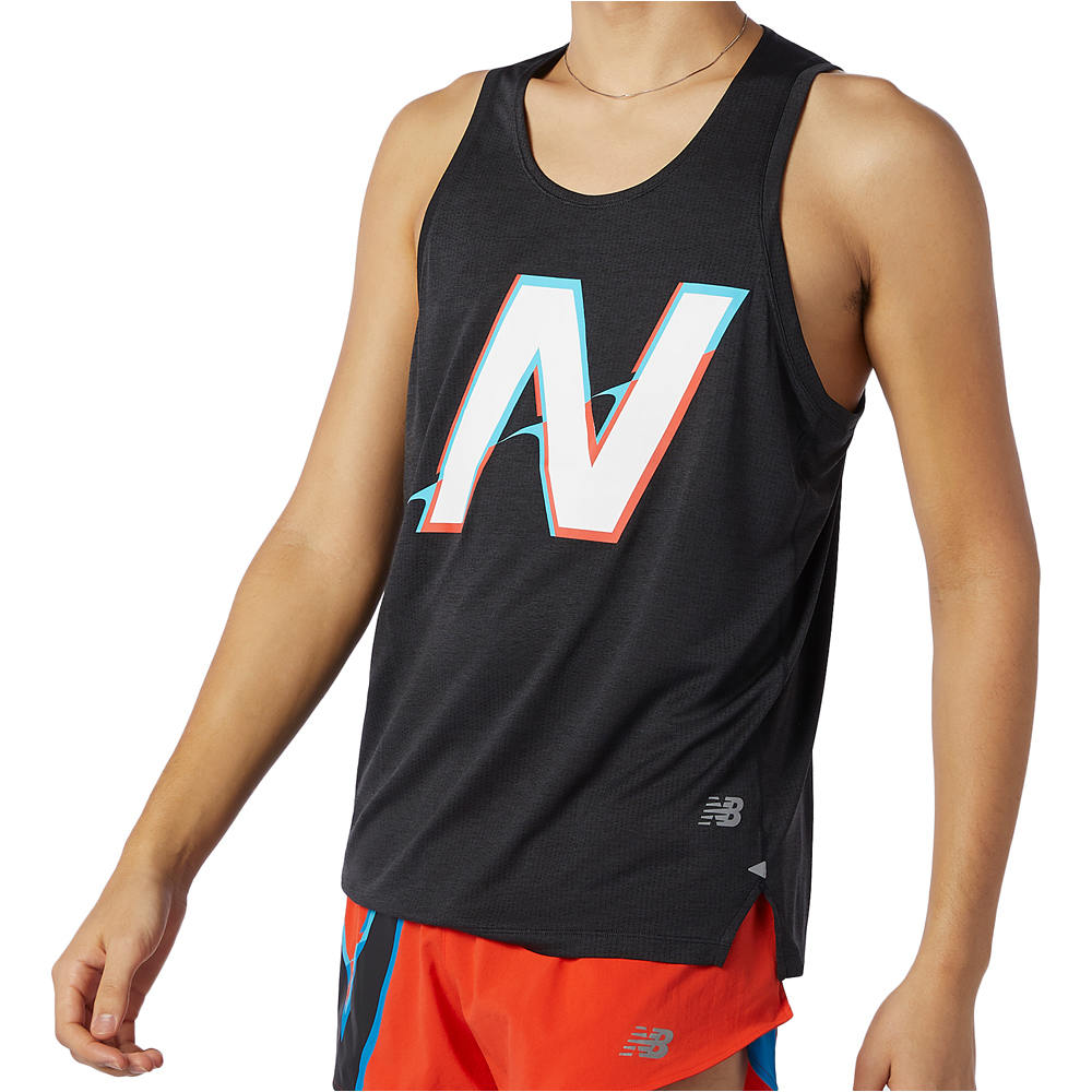 New Balance camiseta entrenamiento sin mangas hombre New Balance Printed Impact Run Singlet 04 New Balance camiseta entrenamiento sin mangas hombre New Balance Printed Impact Run Singlet 04