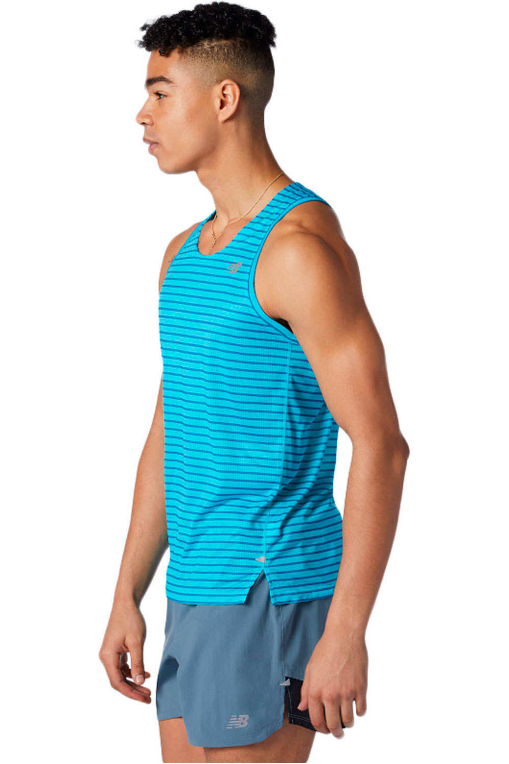 New Balance camiseta entrenamiento sin mangas hombre New Balance Printed Impact Run Singlet vista detalle New Balance camiseta entrenamiento sin mangas hombre New Balance Printed Impact Run Singlet vista detalle
