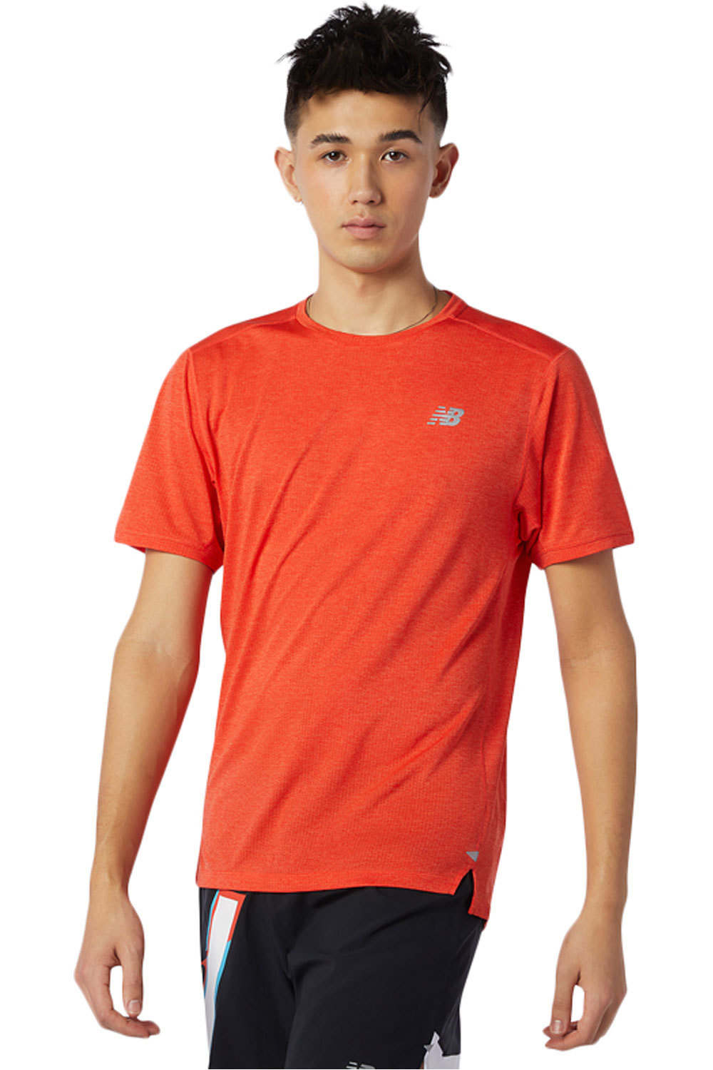 New Balance camiseta técnica manga corta hombre New Balance Impact Run Short Sleeve vista frontal New Balance camiseta técnica manga corta hombre New Balance Impact Run Short Sleeve vista frontal