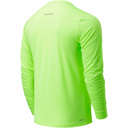 NEW BALANCE ACCELERATE LONG SLEEVE verde