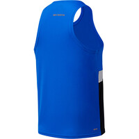 New Balance camiseta entrenamiento sin mangas hombre New Balance Striped Accelerate Singlet vista trasera New Balance camiseta entrenamiento sin mangas hombre New Balance Striped Accelerate Singlet vista trasera