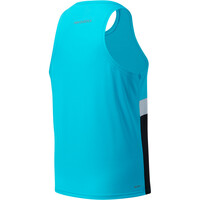 New Balance camiseta entrenamiento sin mangas hombre New Balance Striped Accelerate Singlet vista trasera New Balance camiseta entrenamiento sin mangas hombre New Balance Striped Accelerate Singlet vista trasera