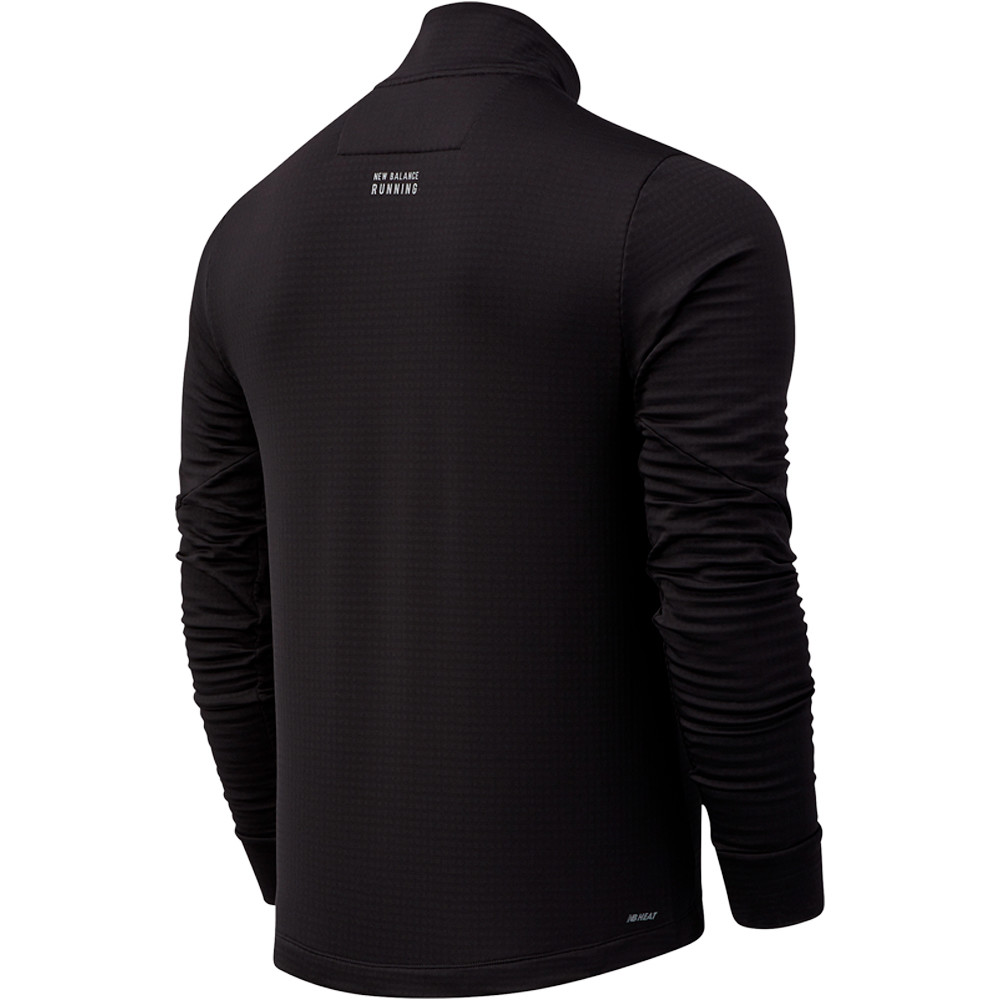 New Balance camiseta técnica manga larga hombre New Balance Impact Run Grid Back Half Zip vista trasera New Balance camiseta técnica manga larga hombre New Balance Impact Run Grid Back Half Zip vista trasera