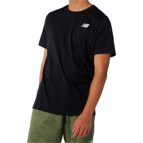 NEW BALANCE HEATHERTECH TEE negro