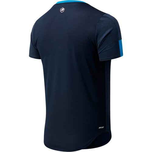 NEW BALANCE PRINTED FAST FLIGHT SHORT SLEEVE azul