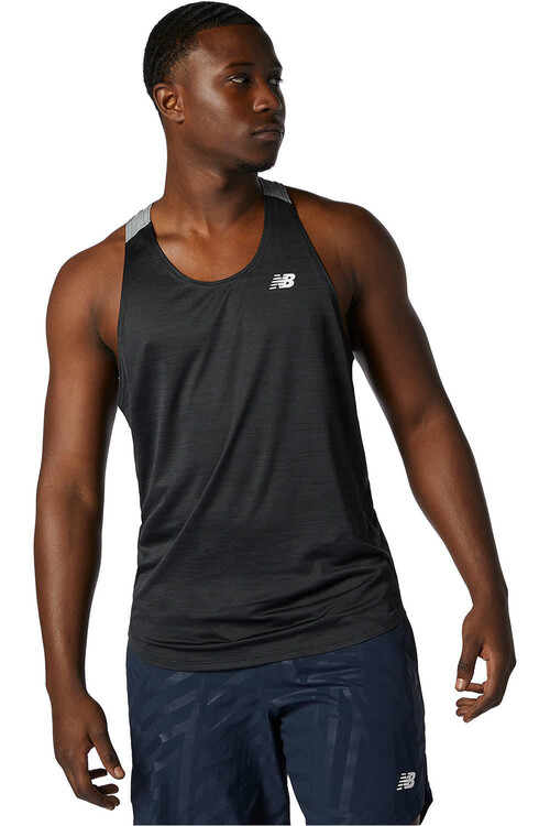 NEW BALANCE FAST FLIGHT SINGLET negro
