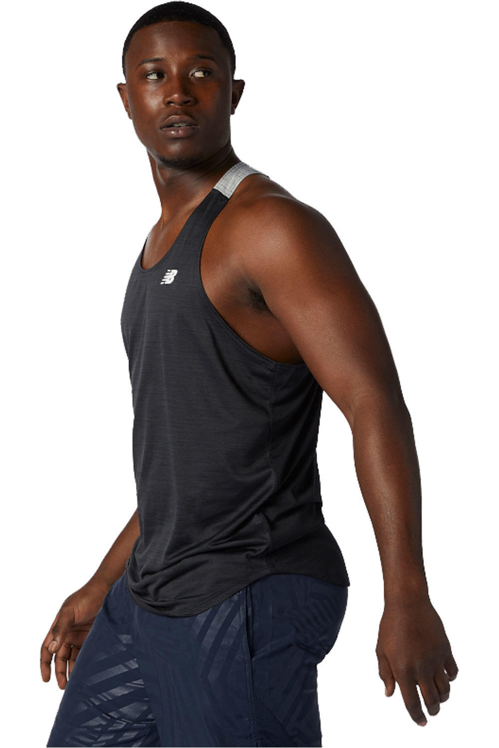 New Balance camiseta entrenamiento sin mangas hombre New Balance Fast Flight Singlet vista detalle New Balance camiseta entrenamiento sin mangas hombre New Balance Fast Flight Singlet vista detalle