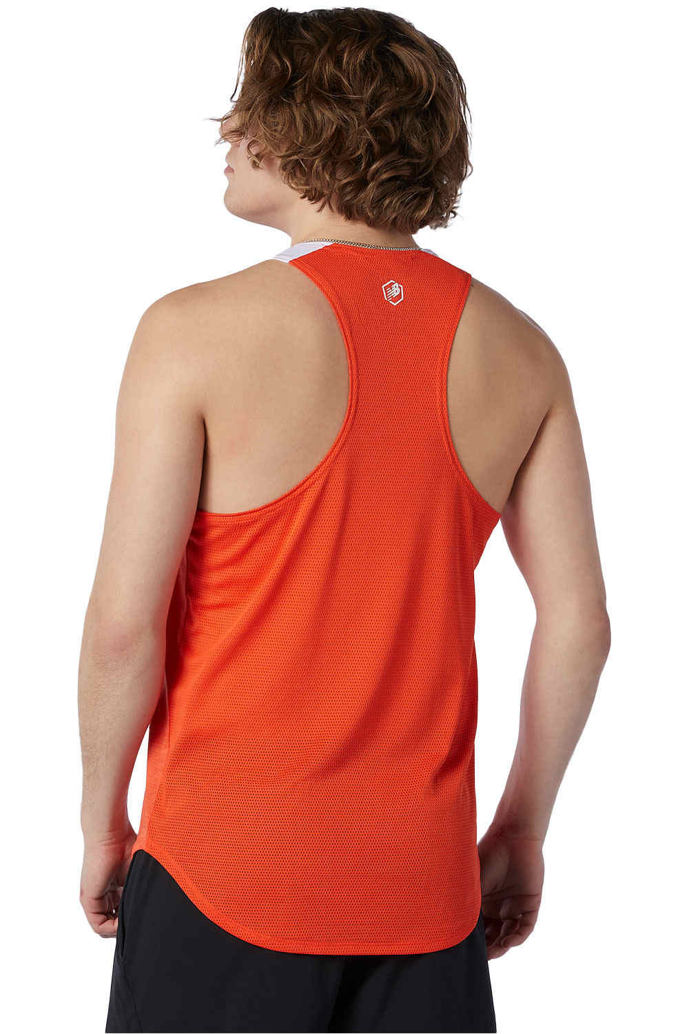 New Balance camiseta entrenamiento sin mangas hombre New Balance Fast Flight Singlet vista trasera New Balance camiseta entrenamiento sin mangas hombre New Balance Fast Flight Singlet vista trasera