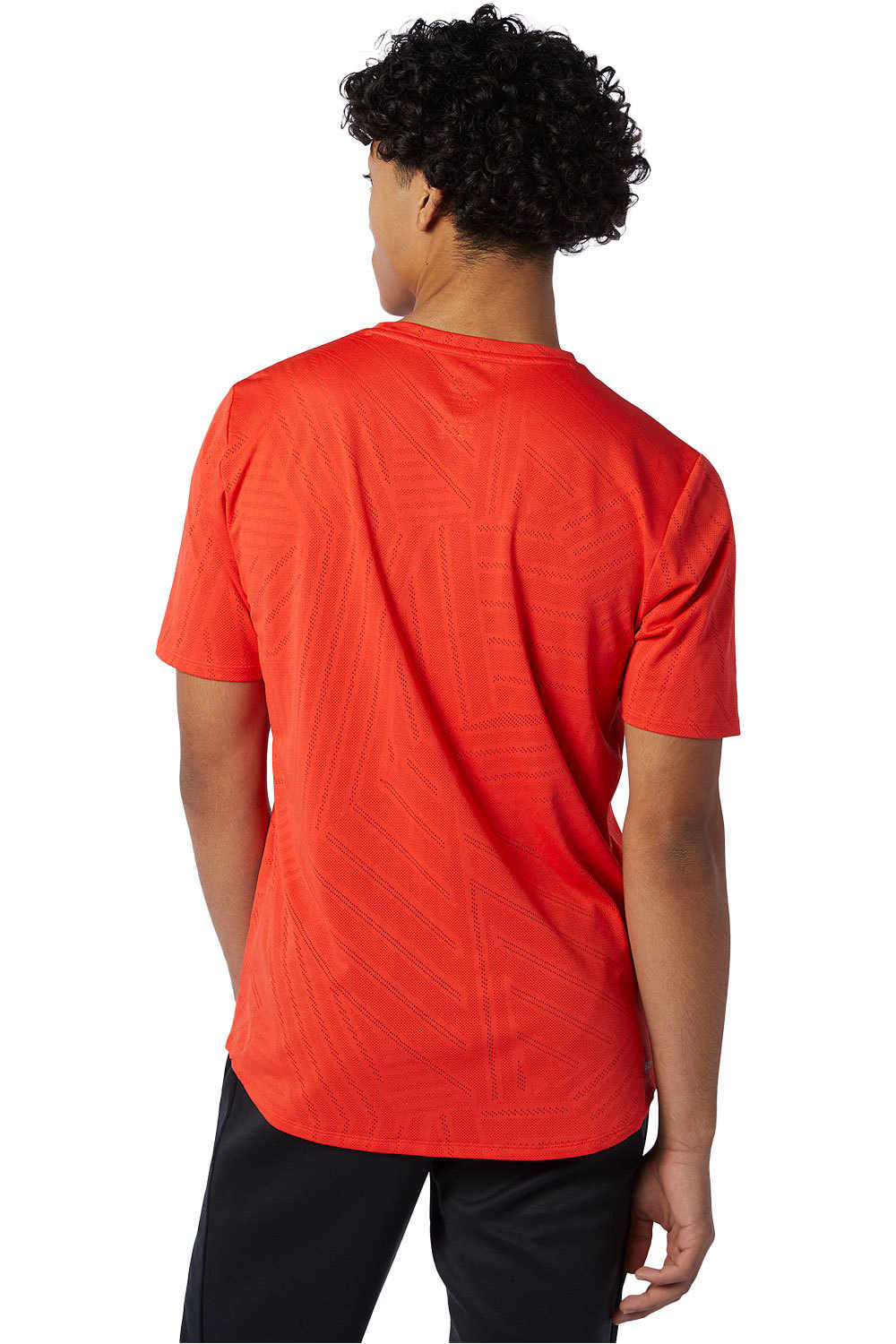 New Balance camiseta técnica manga corta hombre New Balance Q Speed Fuel Short Sleeve vista trasera New Balance camiseta técnica manga corta hombre New Balance Q Speed Fuel Short Sleeve vista trasera
