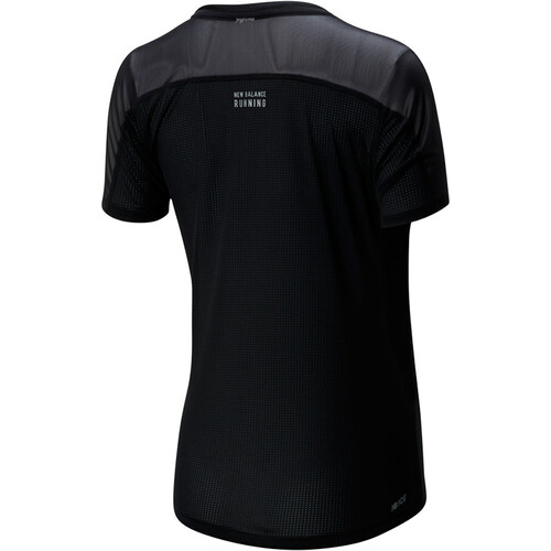 NEW BALANCE IMPACT RUN SHORT SLEEVE negro