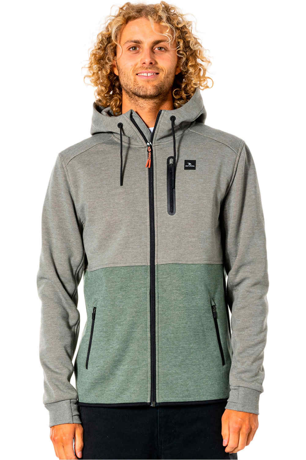 Rip Curl sudadera hombre Rip Curl ANTI SERIES DEPARTED ZT vista frontal Rip Curl sudadera hombre Rip Curl ANTI SERIES DEPARTED ZT vista frontal