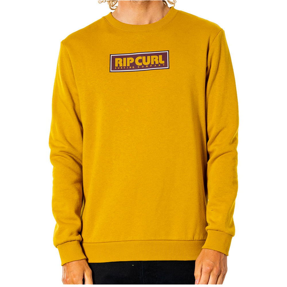 Rip Curl sudadera hombre Rip Curl SURF REVIVAL BOX CREW vista trasera Rip Curl sudadera hombre Rip Curl SURF REVIVAL BOX CREW vista trasera
