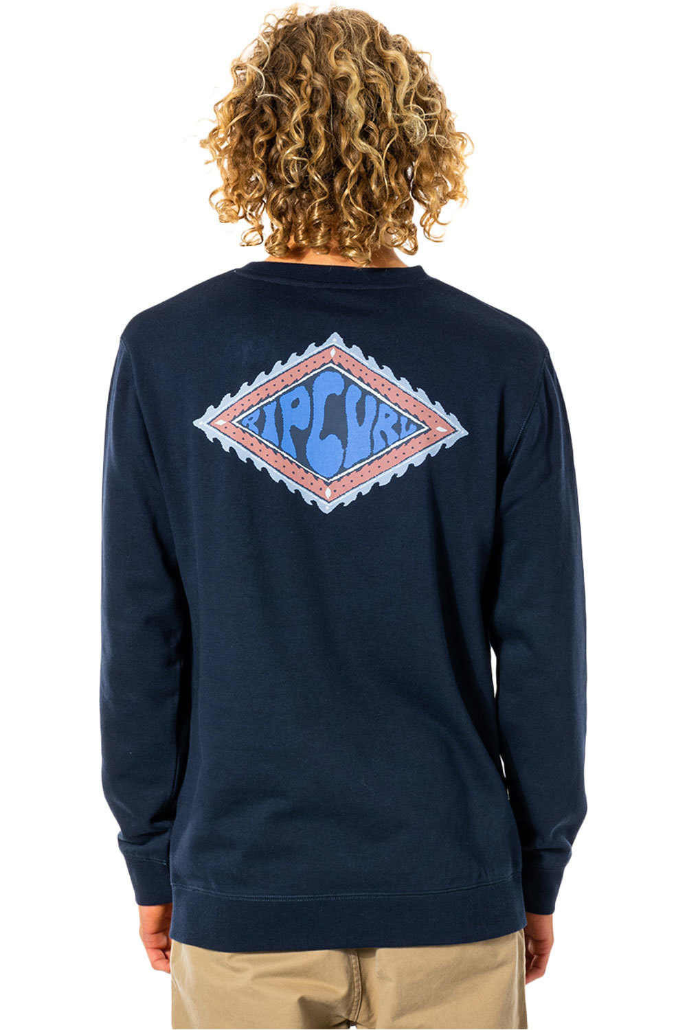 Rip Curl sudadera hombre Rip Curl SWC DIAMOND CREW vista trasera Rip Curl sudadera hombre Rip Curl SWC DIAMOND CREW vista trasera