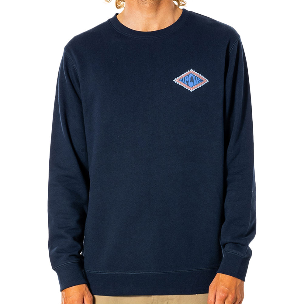 Rip Curl sudadera hombre Rip Curl SWC DIAMOND CREW vista detalle Rip Curl sudadera hombre Rip Curl SWC DIAMOND CREW vista detalle