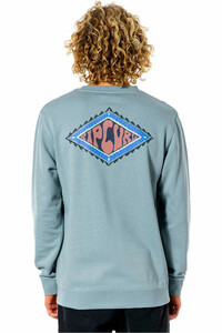 Rip Curl sudadera hombre Rip Curl SWC DIAMOND CREW vista trasera Rip Curl sudadera hombre Rip Curl SWC DIAMOND CREW vista trasera