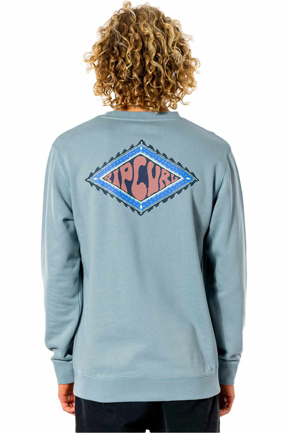 Rip Curl sudadera hombre Rip Curl SWC DIAMOND CREW vista trasera Rip Curl sudadera hombre Rip Curl SWC DIAMOND CREW vista trasera