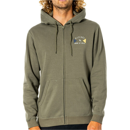 RIP CURL D'AMS ZIP THRU HOOD verde