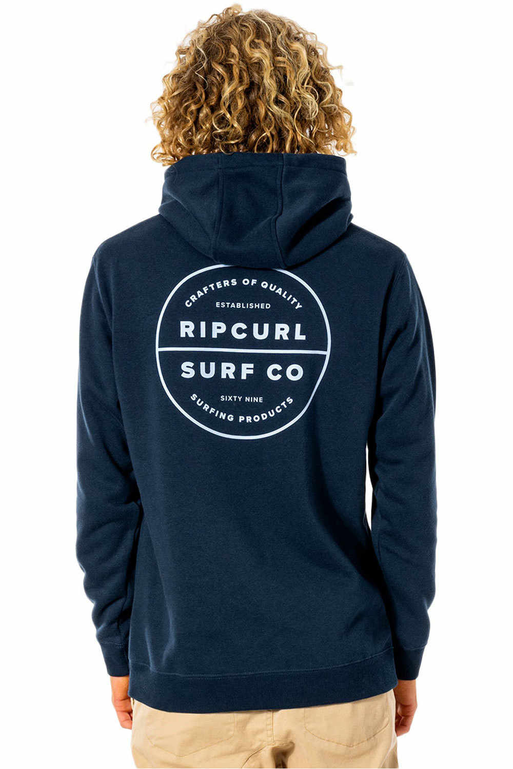 Rip Curl sudadera hombre Rip Curl RE ENTRY HOOD vista trasera Rip Curl sudadera hombre Rip Curl RE ENTRY HOOD vista trasera