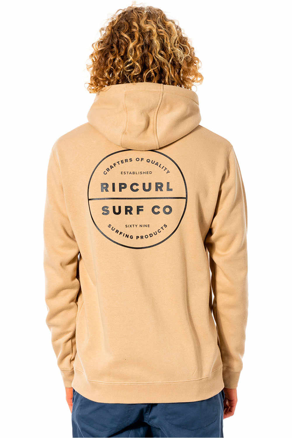 Rip Curl sudadera hombre Rip Curl RE ENTRY HOOD vista trasera Rip Curl sudadera hombre Rip Curl RE ENTRY HOOD vista trasera