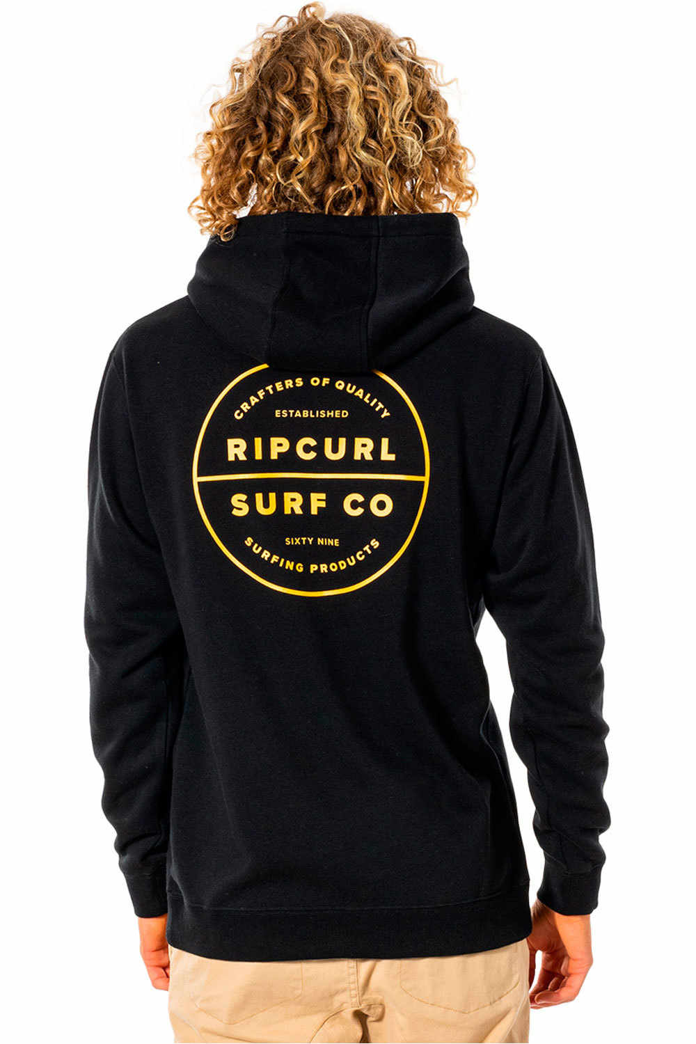Rip Curl sudadera hombre Rip Curl RE ENTRY HOOD vista trasera Rip Curl sudadera hombre Rip Curl RE ENTRY HOOD vista trasera