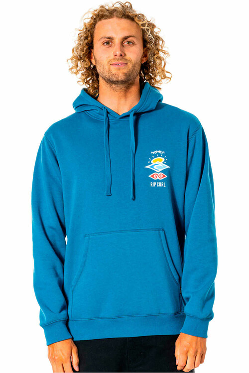 RIP CURL SEARCH ICON HOOD azul