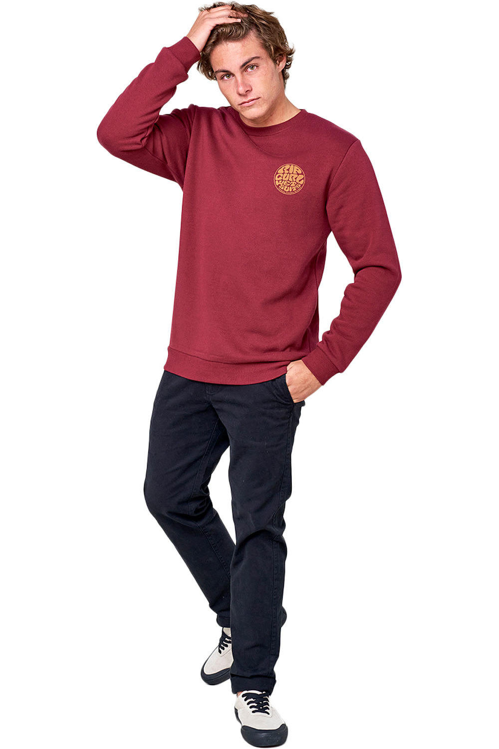 Rip Curl sudadera hombre Rip Curl OS PRINTED CREW vista detalle Rip Curl sudadera hombre Rip Curl OS PRINTED CREW vista detalle