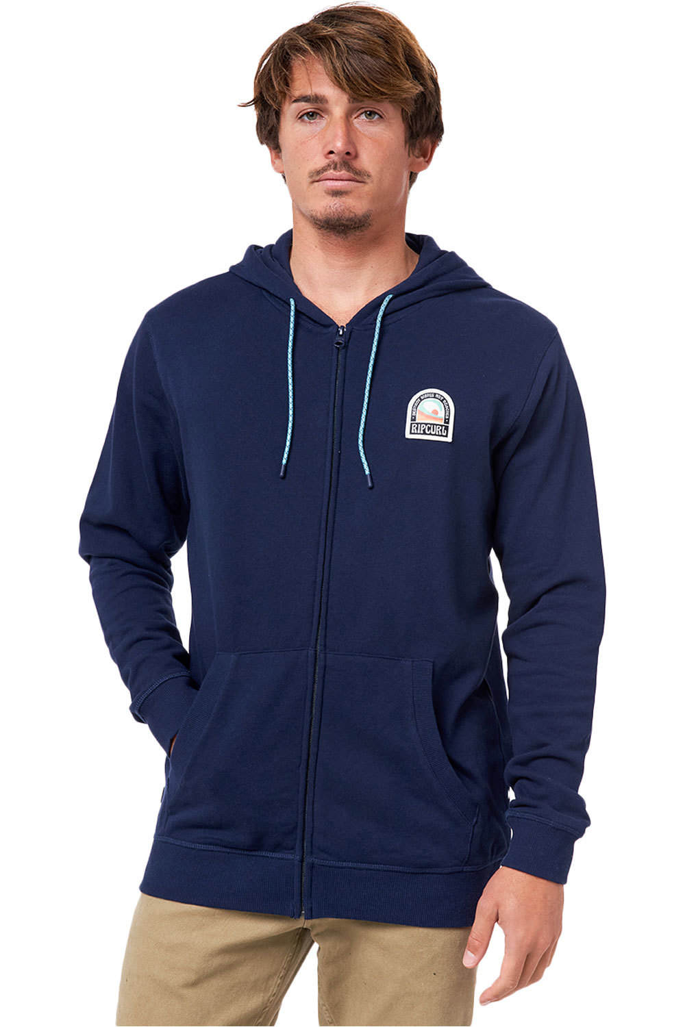 Rip Curl sudadera hombre Rip Curl HORIZON HOODED ZT vista frontal Rip Curl sudadera hombre Rip Curl HORIZON HOODED ZT vista frontal