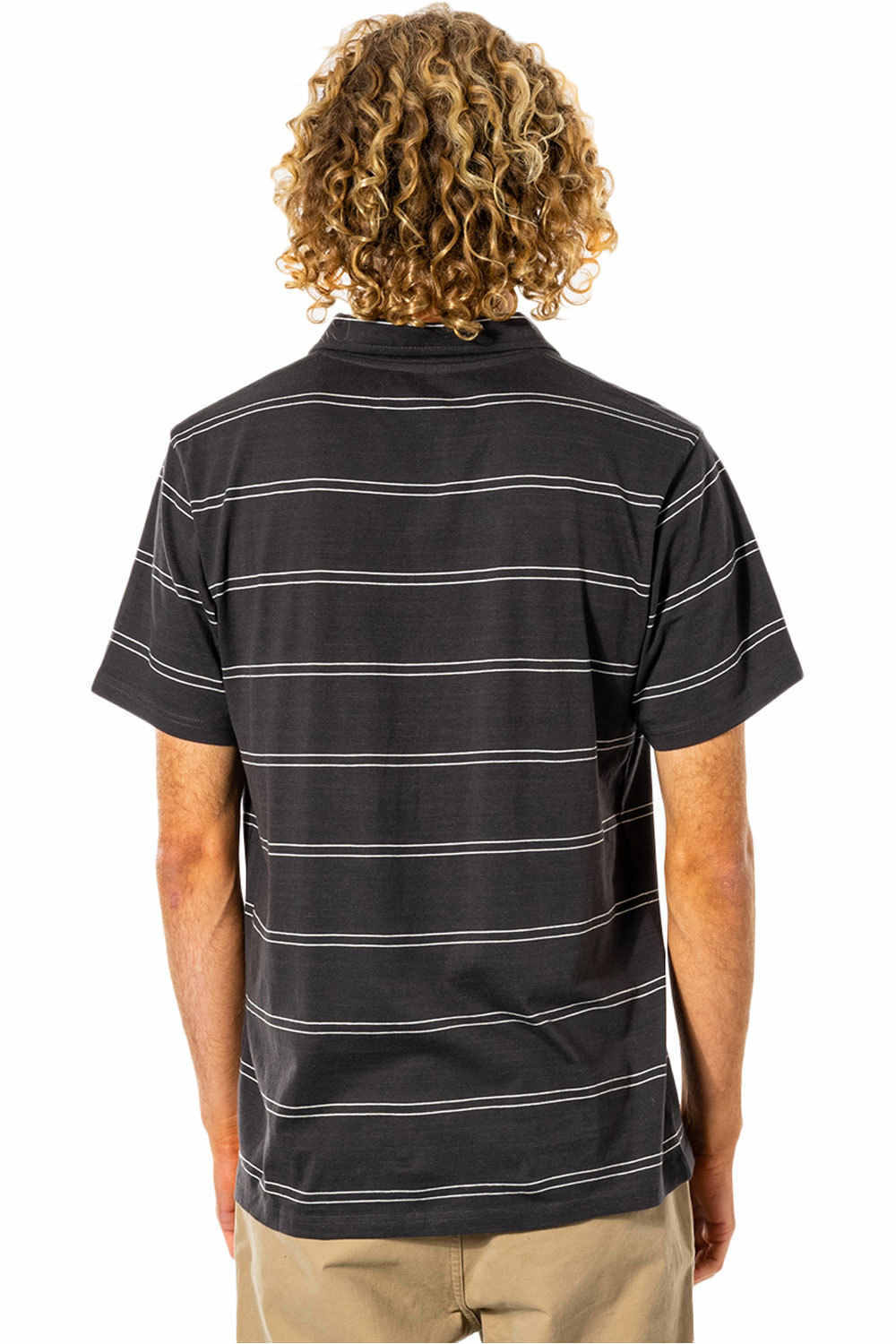 Rip Curl polo manga corta hombre Rip Curl PLAIN STRIPE POLO vista trasera Rip Curl polo manga corta hombre Rip Curl PLAIN STRIPE POLO vista trasera