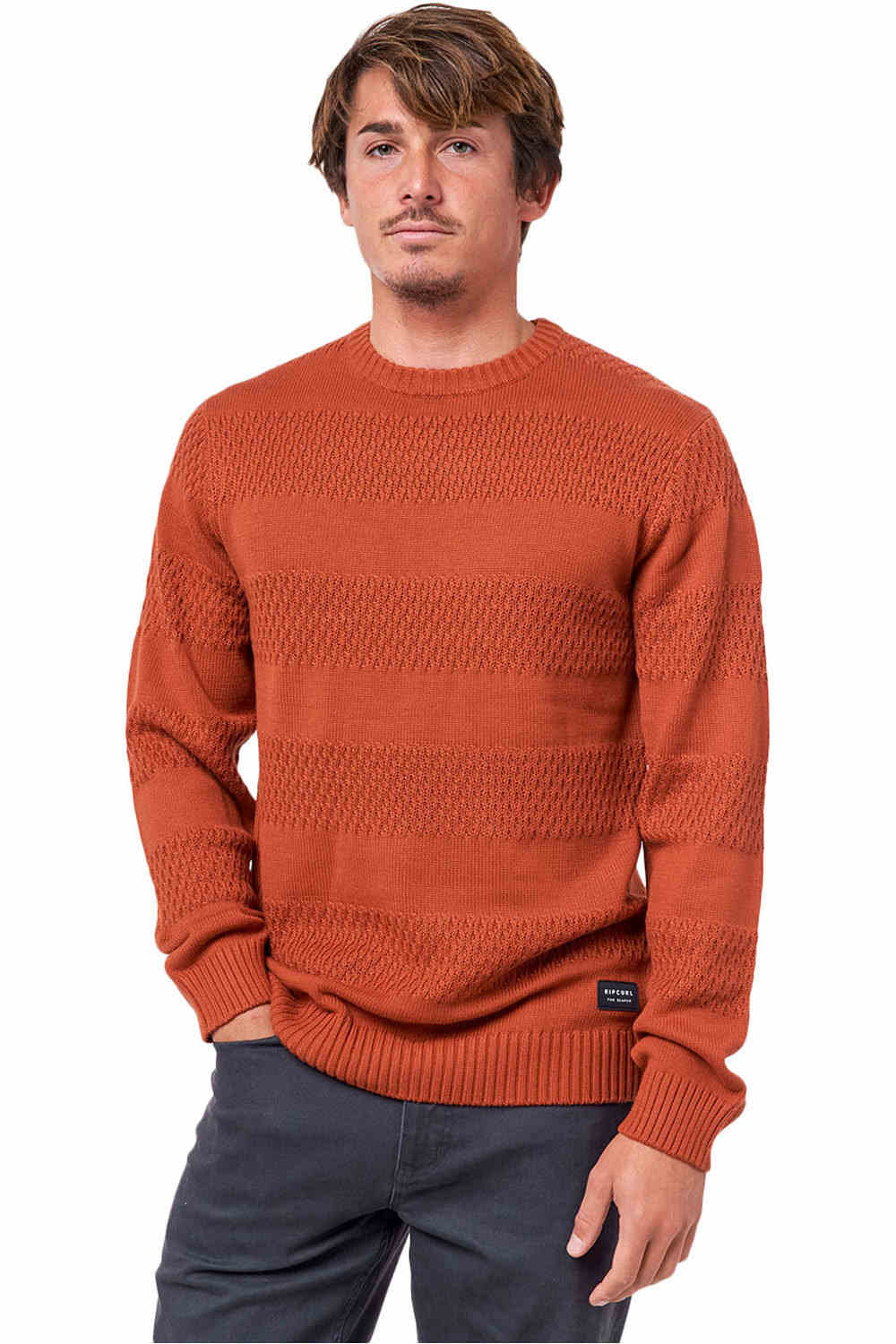 Rip Curl sudadera hombre Rip Curl SKIPPER CREW vista frontal Rip Curl sudadera hombre Rip Curl SKIPPER CREW vista frontal