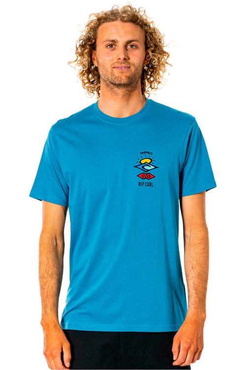 RIP CURL SEARCH ESSENTIAL TEE azul