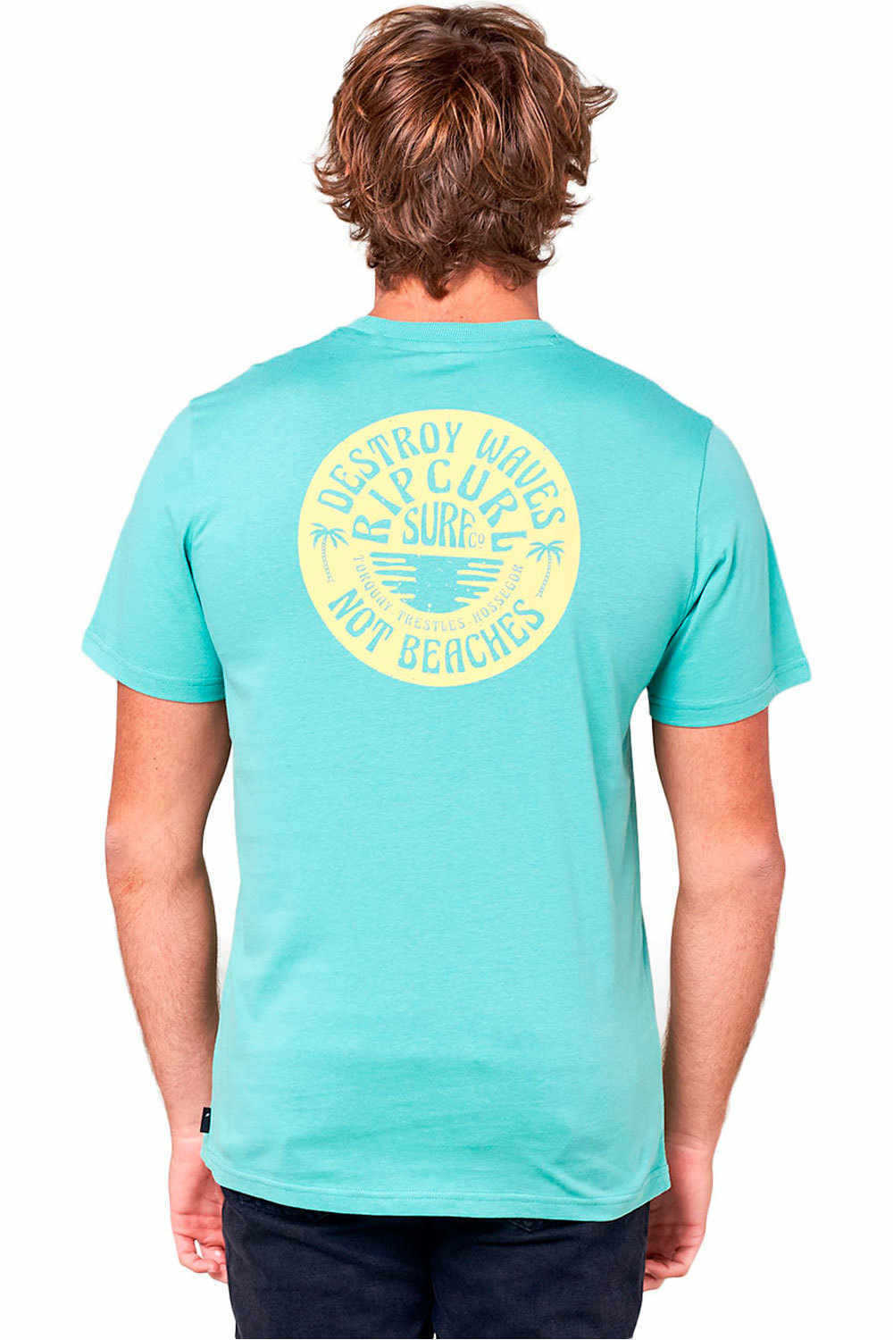 Rip Curl camiseta manga corta hombre Rip Curl DOWN THE LINE SS TEE vista trasera Rip Curl camiseta manga corta hombre Rip Curl DOWN THE LINE SS TEE vista trasera