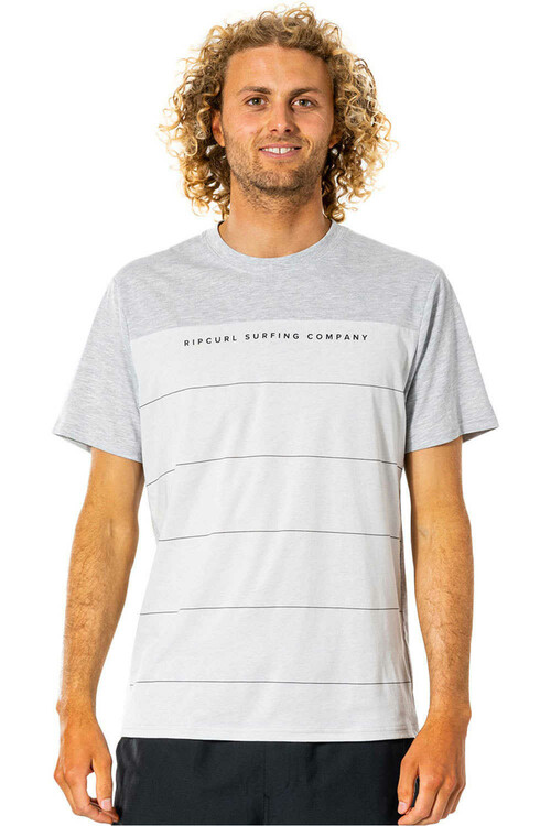 RIP CURL VAPORCOOL DIVIDE TEE gris
