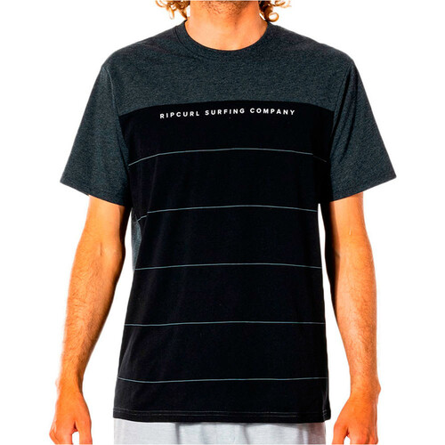 RIP CURL VAPORCOOL DIVIDE TEE negro