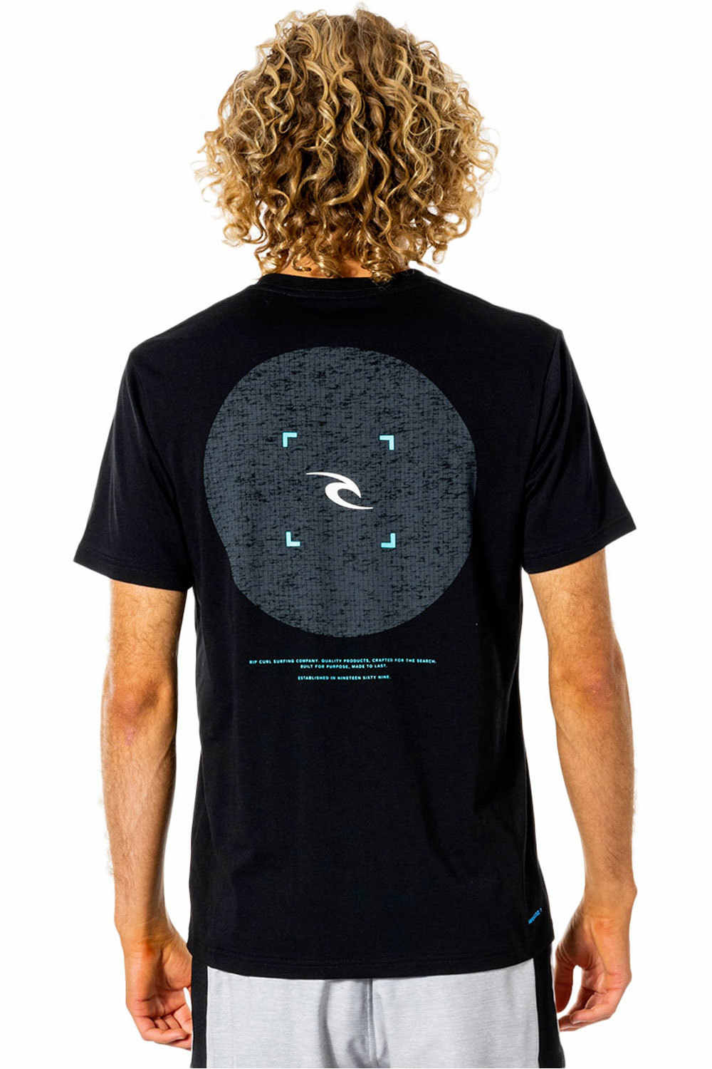 Rip Curl camiseta manga corta hombre Rip Curl VAPORCOOL CORP TEE vista trasera Rip Curl camiseta manga corta hombre Rip Curl VAPORCOOL CORP TEE vista trasera