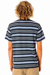 Rip Curl camiseta manga corta hombre Rip Curl MELTING SUMMER STRIPE TEE vista trasera Rip Curl camiseta manga corta hombre Rip Curl MELTING SUMMER STRIPE TEE vista trasera