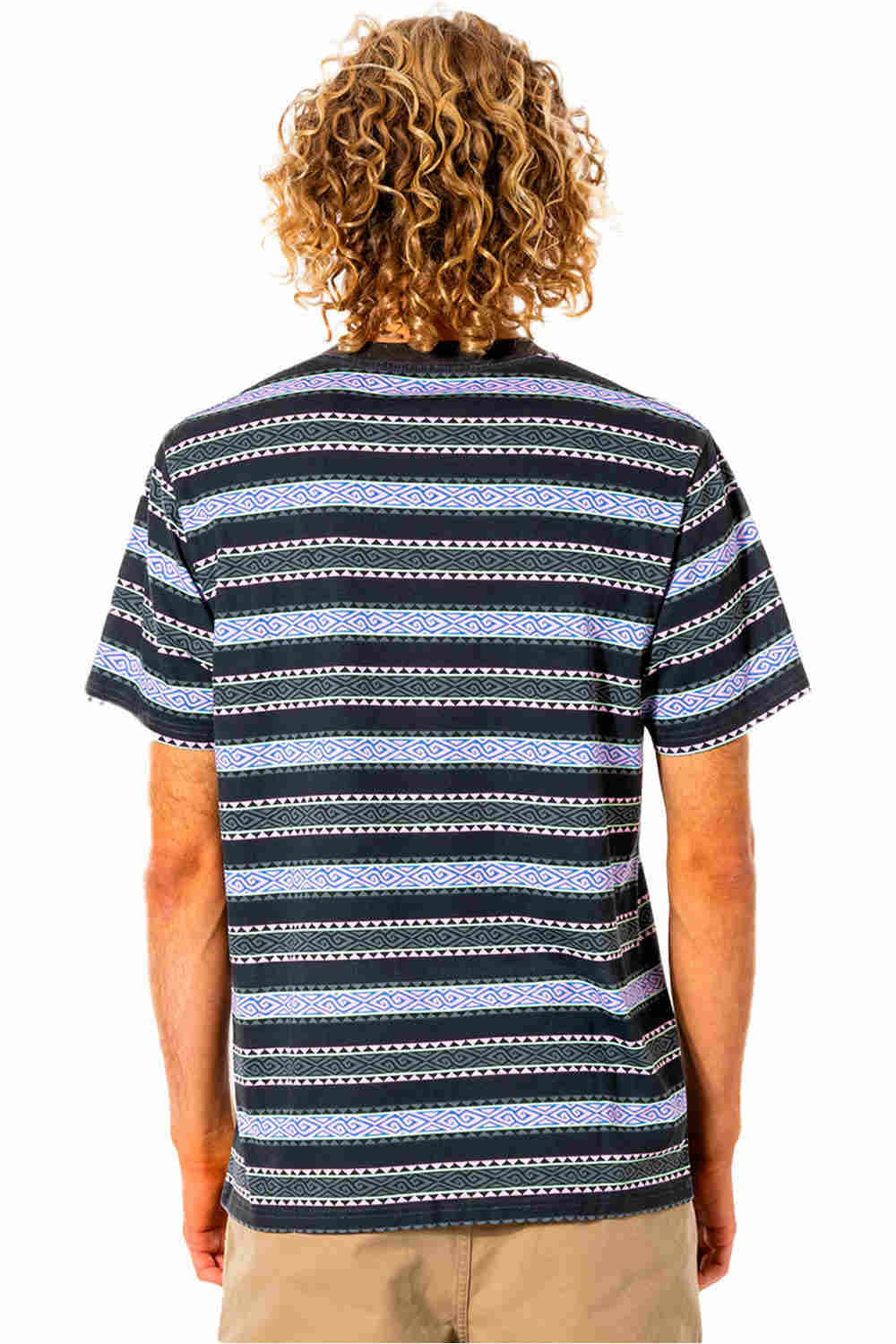 Rip Curl camiseta manga corta hombre Rip Curl MELTING SUMMER STRIPE TEE vista trasera Rip Curl camiseta manga corta hombre Rip Curl MELTING SUMMER STRIPE TEE vista trasera