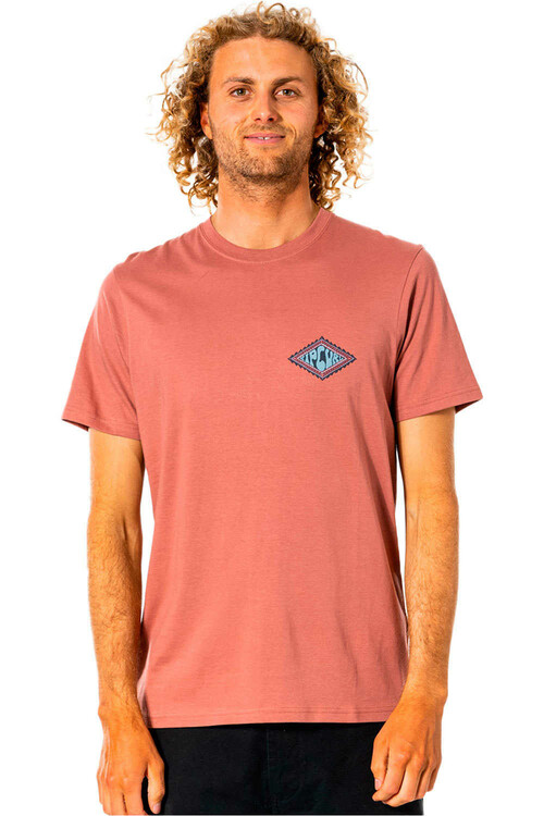 RIP CURL SWC RUBBER SOUL TEE rojo