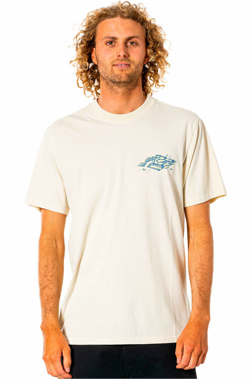 RIP CURL MELTING SUMMER LOGO TEE blanco