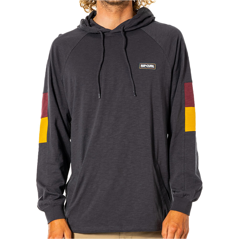 Rip Curl sudadera hombre Rip Curl SURF REVIVAL HOOD L/S TEE vista detalle Rip Curl sudadera hombre Rip Curl SURF REVIVAL HOOD L/S TEE vista detalle