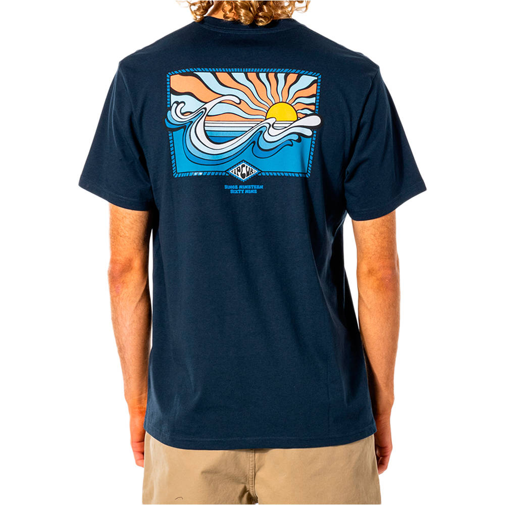 Rip Curl camiseta manga corta hombre Rip Curl SWC HAZED TEE vista trasera Rip Curl camiseta manga corta hombre Rip Curl SWC HAZED TEE vista trasera
