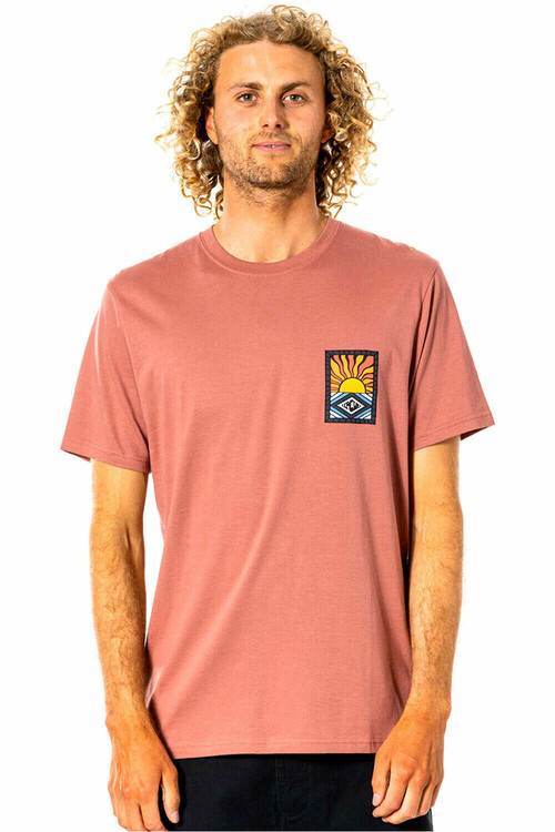 RIP CURL SWC HAZED TEE rojo