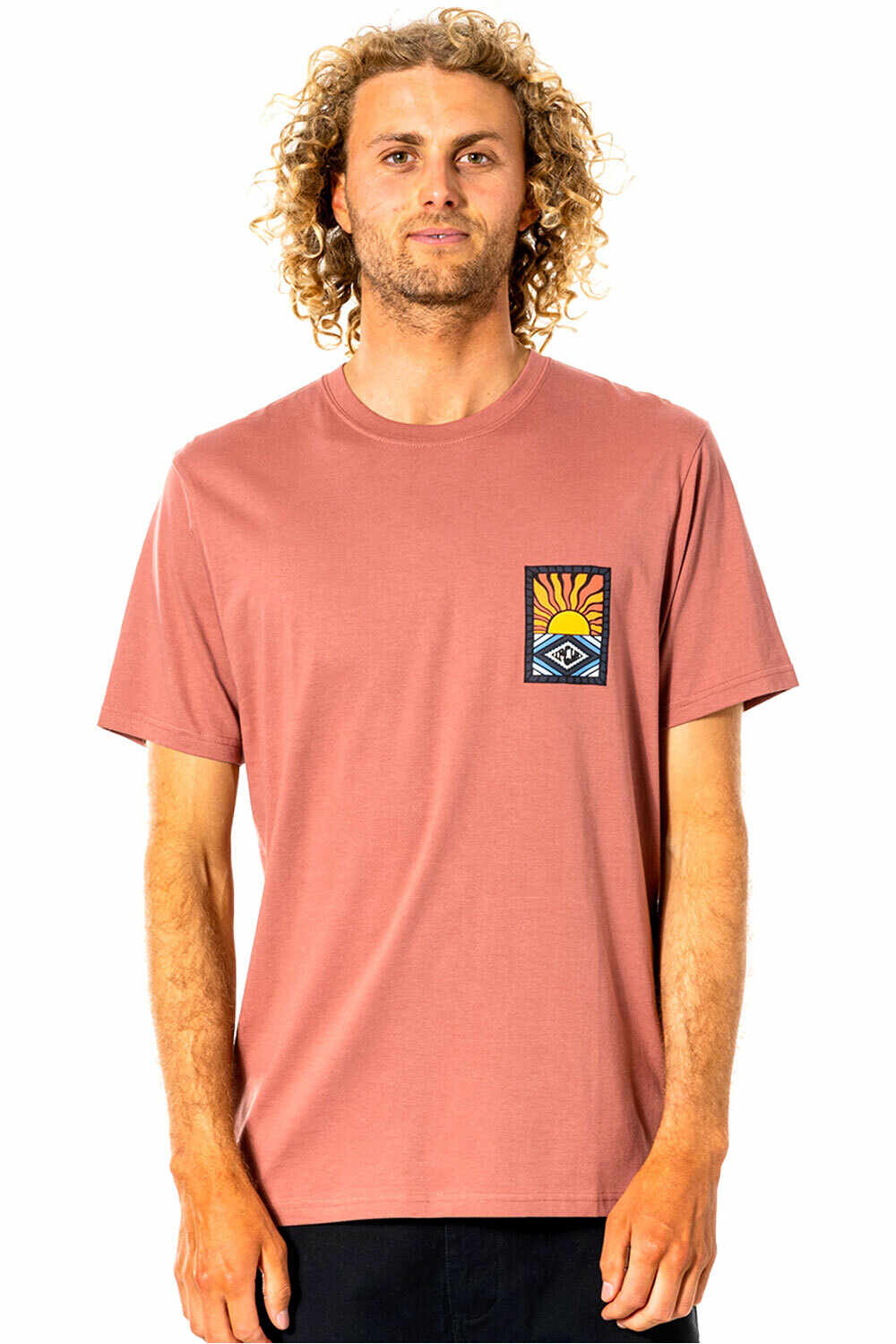 Rip Curl camiseta manga corta hombre Rip Curl SWC HAZED TEE vista frontal Rip Curl camiseta manga corta hombre Rip Curl SWC HAZED TEE vista frontal
