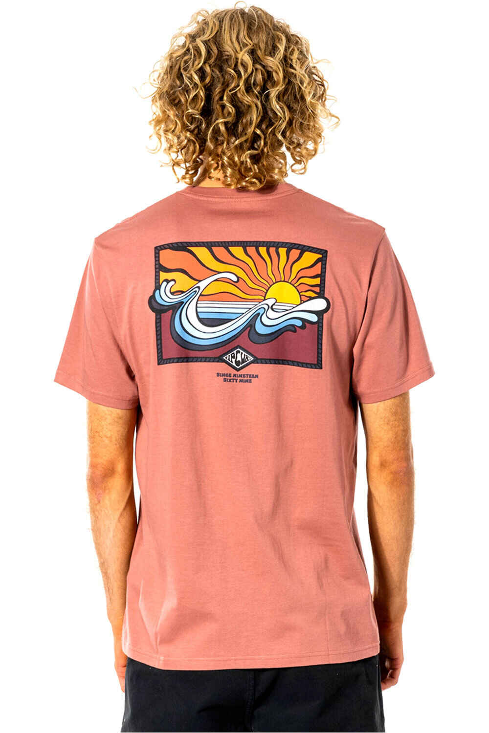 Rip Curl camiseta manga corta hombre Rip Curl SWC HAZED TEE vista trasera Rip Curl camiseta manga corta hombre Rip Curl SWC HAZED TEE vista trasera