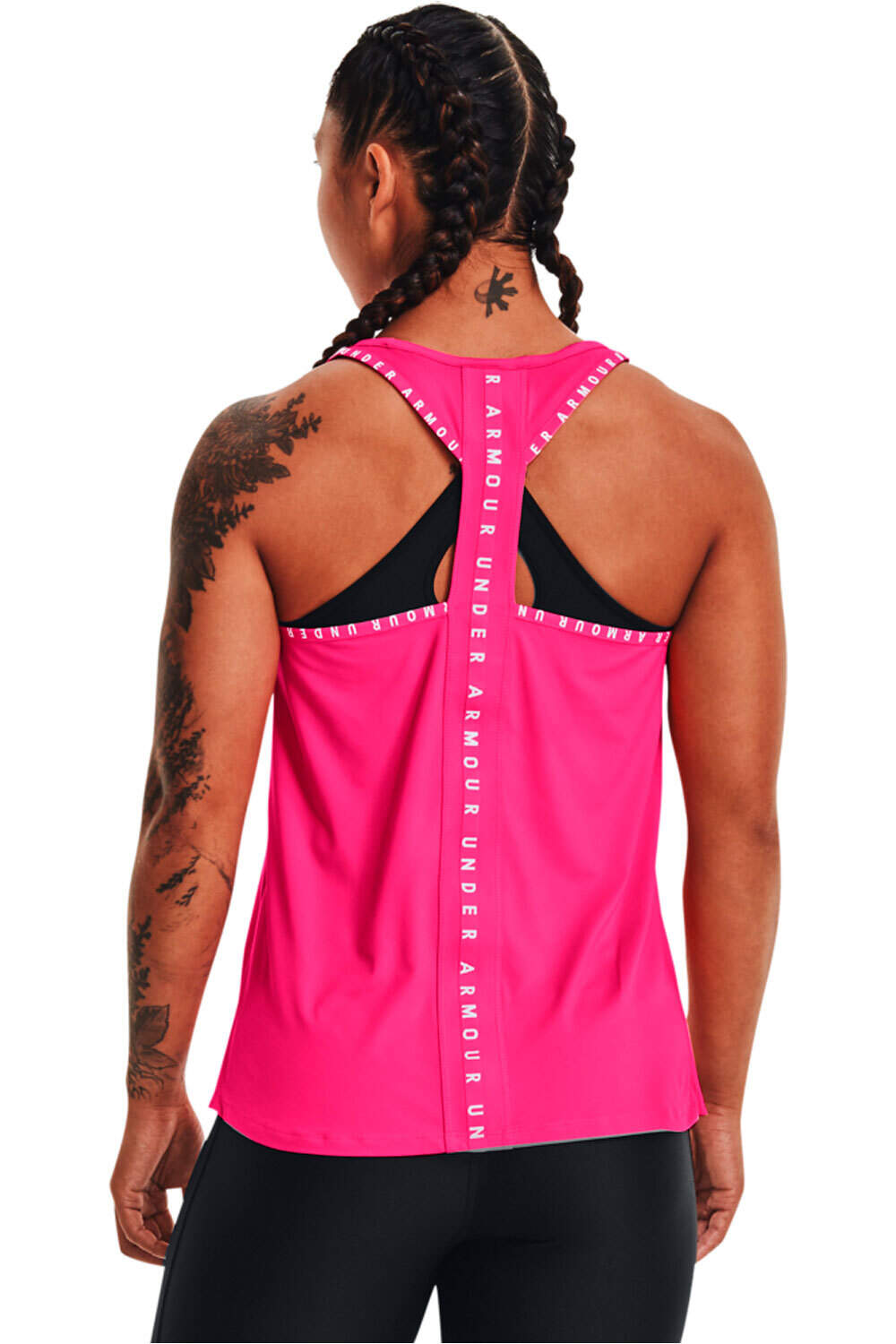 Under Armour camiseta tirantes fitness mujer Under Armour UA KNOCKOUT TANK vista trasera Under Armour camiseta tirantes fitness mujer Under Armour UA KNOCKOUT TANK vista trasera