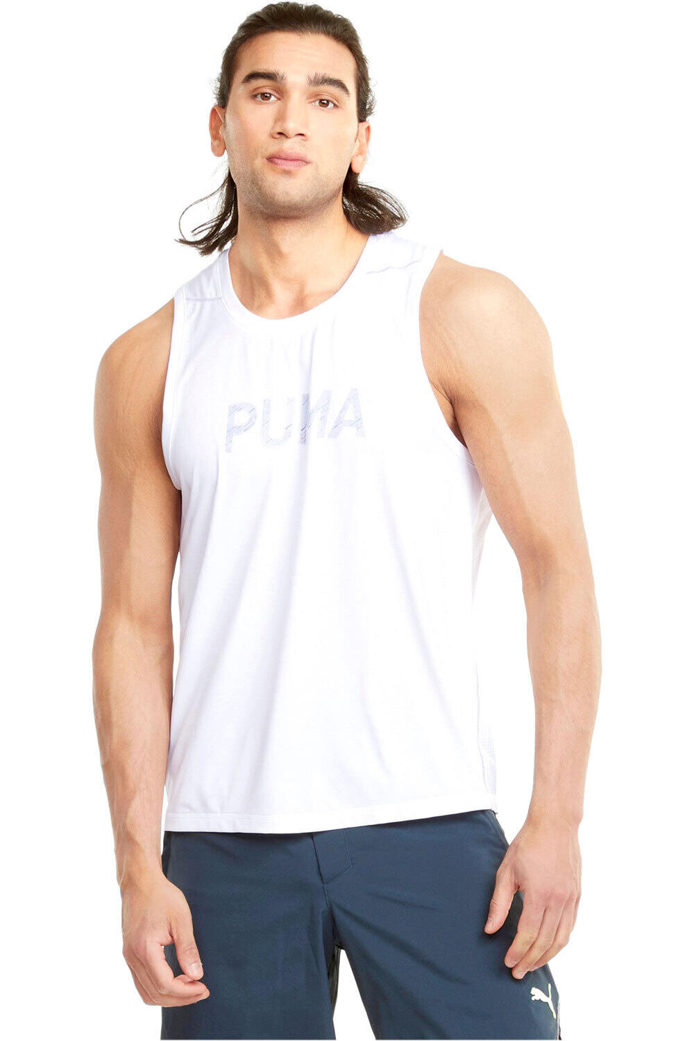 Puma camiseta entrenamiento sin mangas hombre Puma RUN COOLadapt SINGLET M vista frontal Puma camiseta entrenamiento sin mangas hombre Puma RUN COOLadapt SINGLET M vista frontal