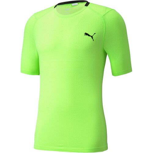 PUMA TRAIN EVOKNIT+ SS TEE verde
