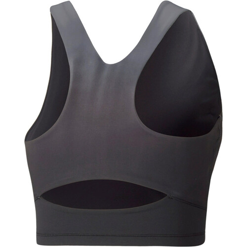 PUMA STUDIO OMBRE RACERBACK CROP TOP negro